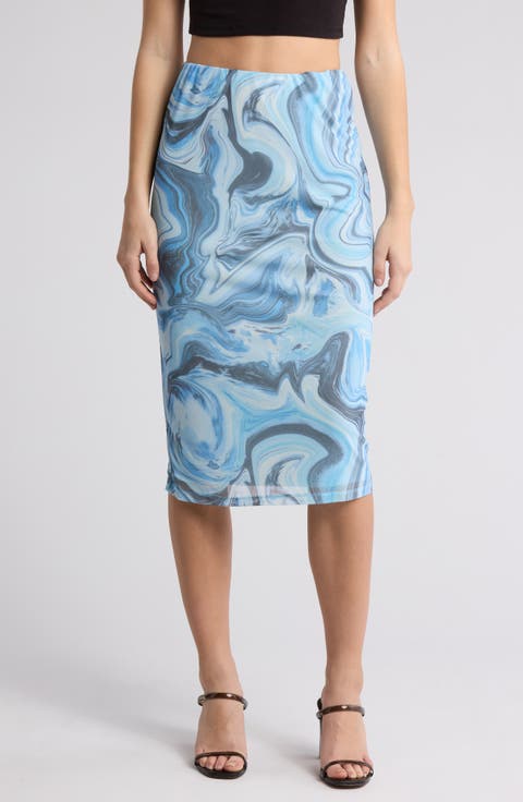 Lynch Mesh Midi Skirt (Regular & Plus)
