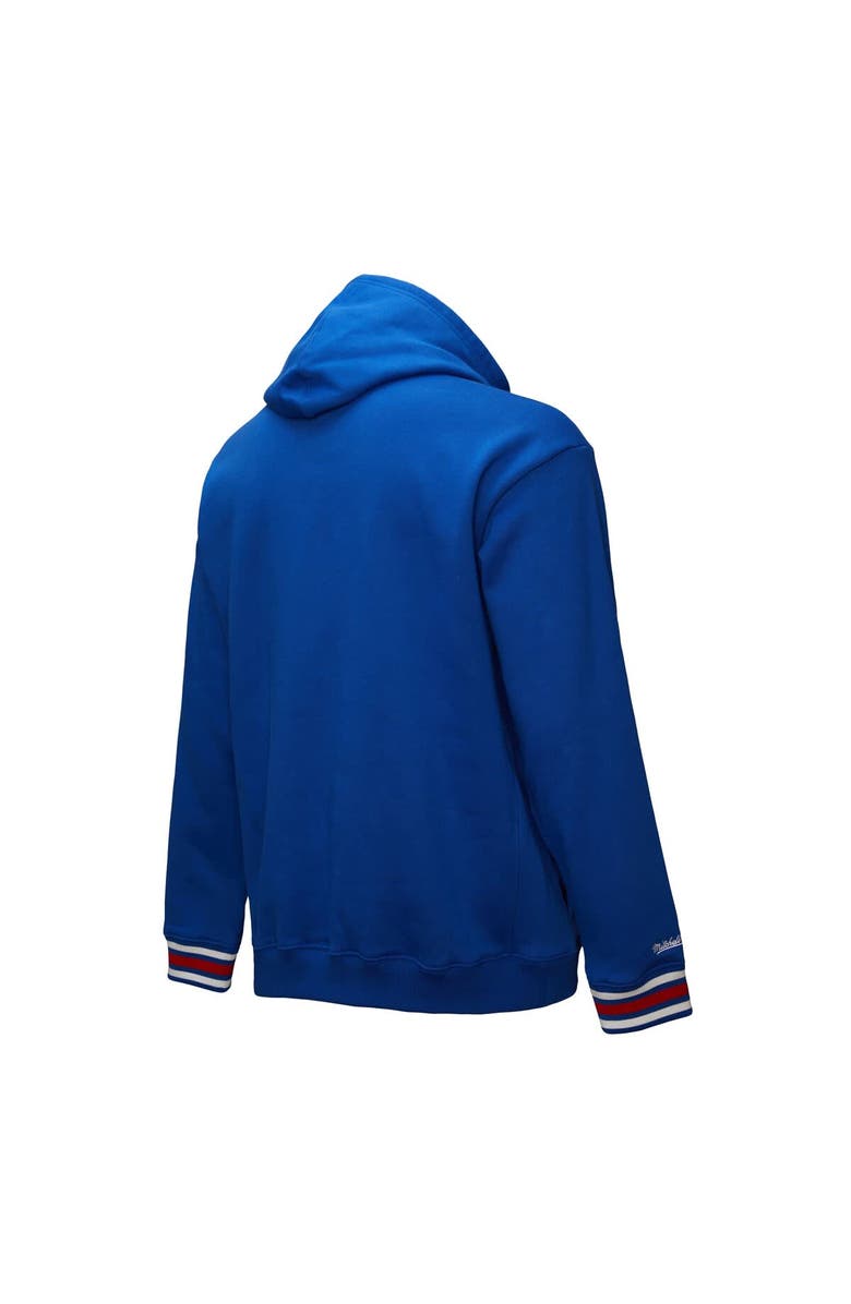 Mitchell & Ness Men's Mitchell & Ness Royal Kansas Jayhawks Chainstich Fleece Pullover Hoodie, Alternate, color, Royal