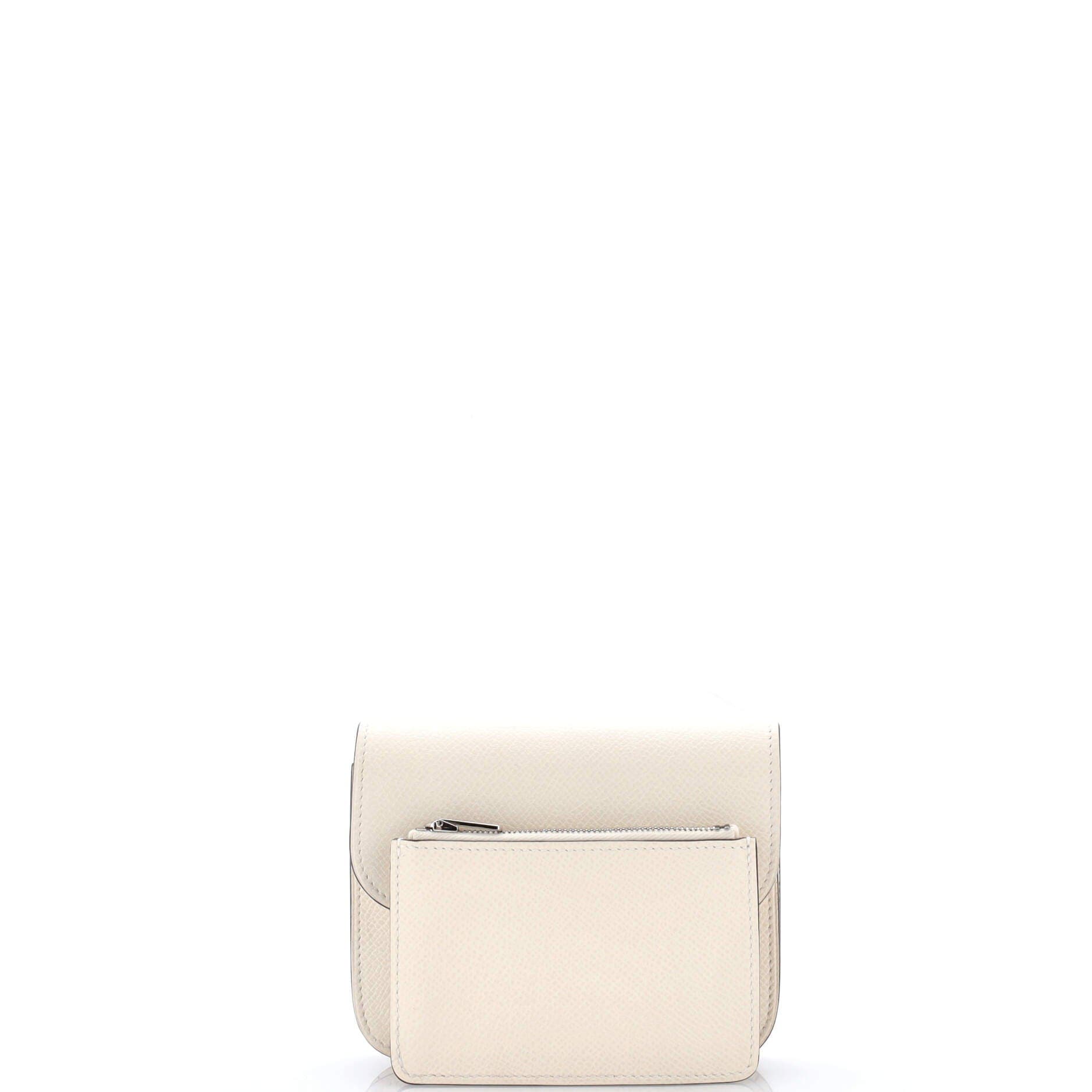 Pre-Owned Hermes Constance Slim Wallet Epsom, Alternate, color, Nata