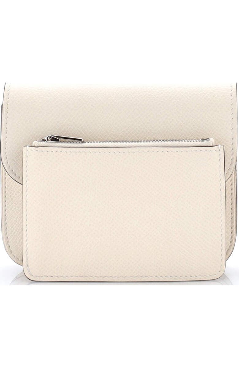 Pre-Owned Hermes Constance Slim Wallet Epsom, Alternate, color, Nata