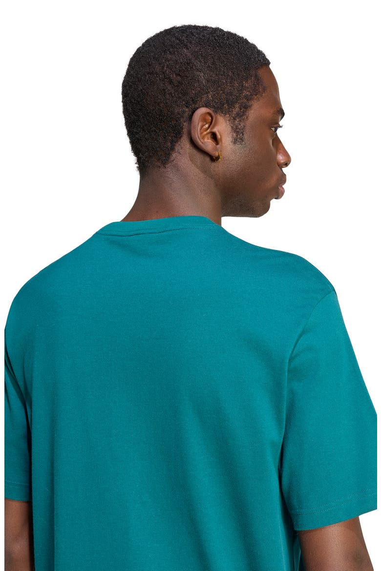 Trefoil Essentials Cotton T-Shirt, Alternate, color, RICH GREEN