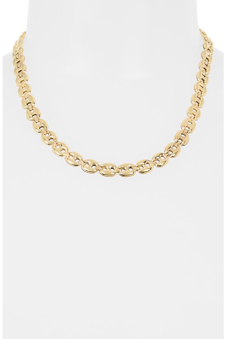 Diamond Chain Link Necklace - 0.2ct., Alternate, color, YELLOW GOLD