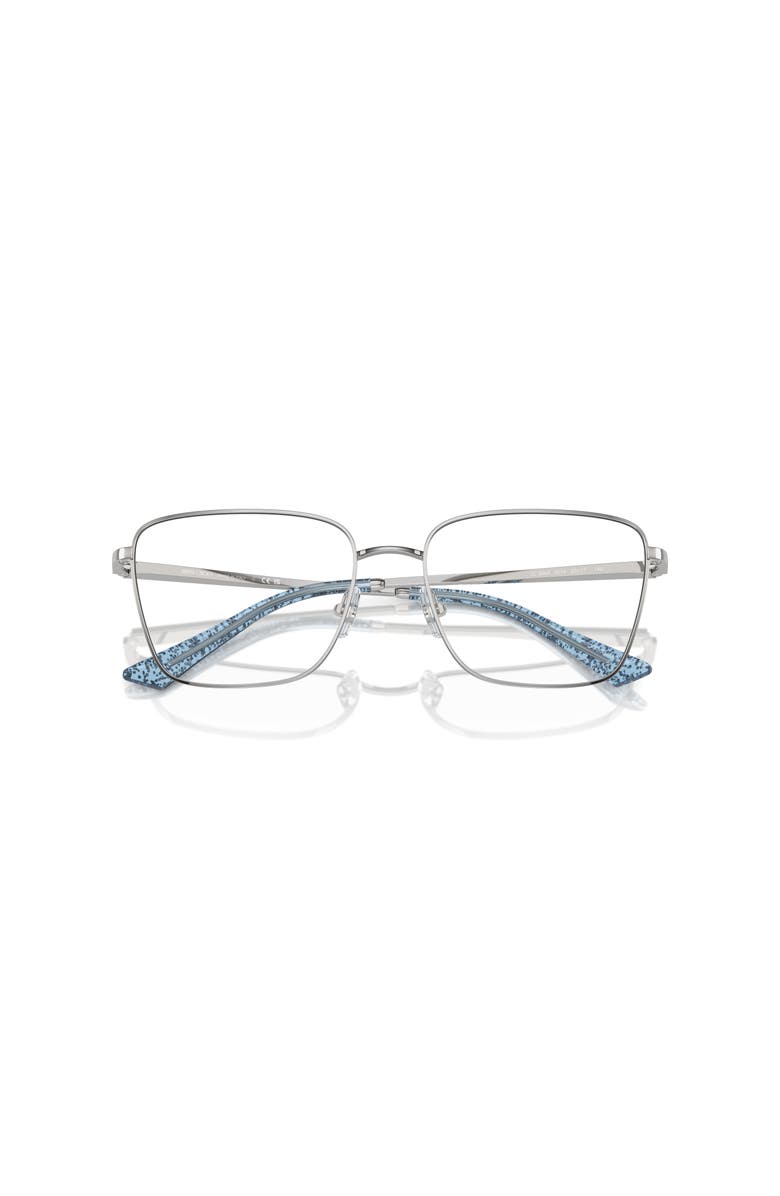 Jimmy Choo 55mm Rectangle optical glasses, Alternate, color, Silver