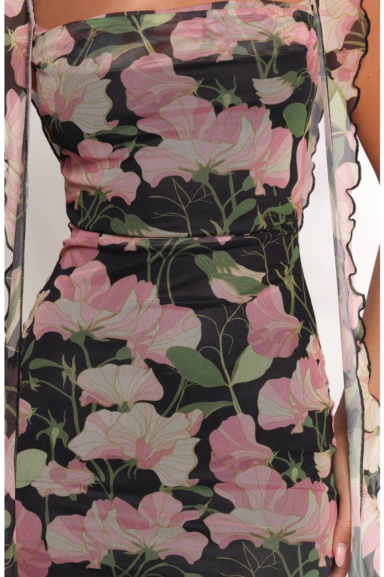 Chiara Maxi Cocktail Dress, Alternate, color, BLACK