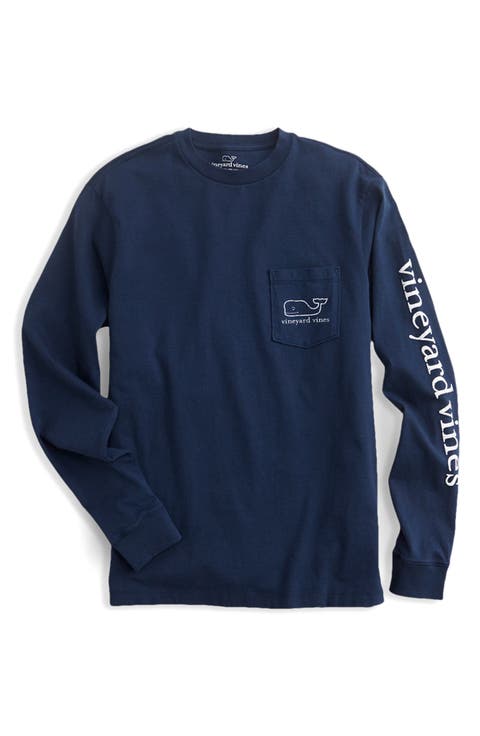 Vintage Whale Long Sleeve Graphic Tee