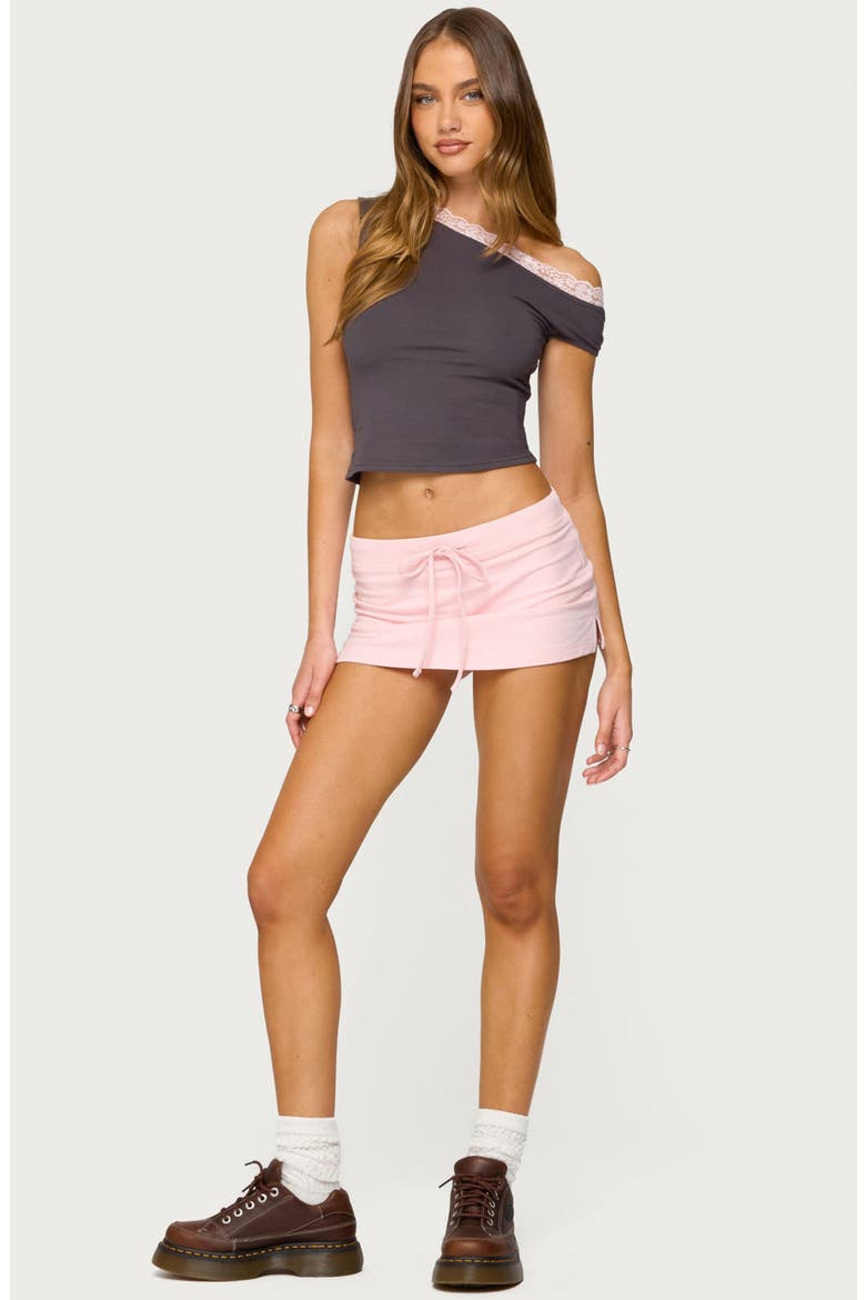 Bayside Stretch Cotton Micro Skort, Alternate, color, PINK