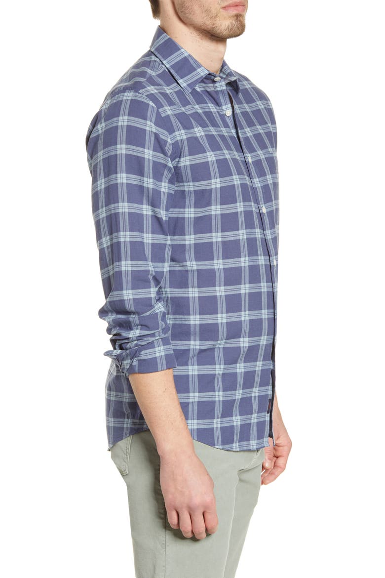 Cloud Summer Blend Check Button-Up Shirt, Alternate, color, SANTA CLARA PLAID