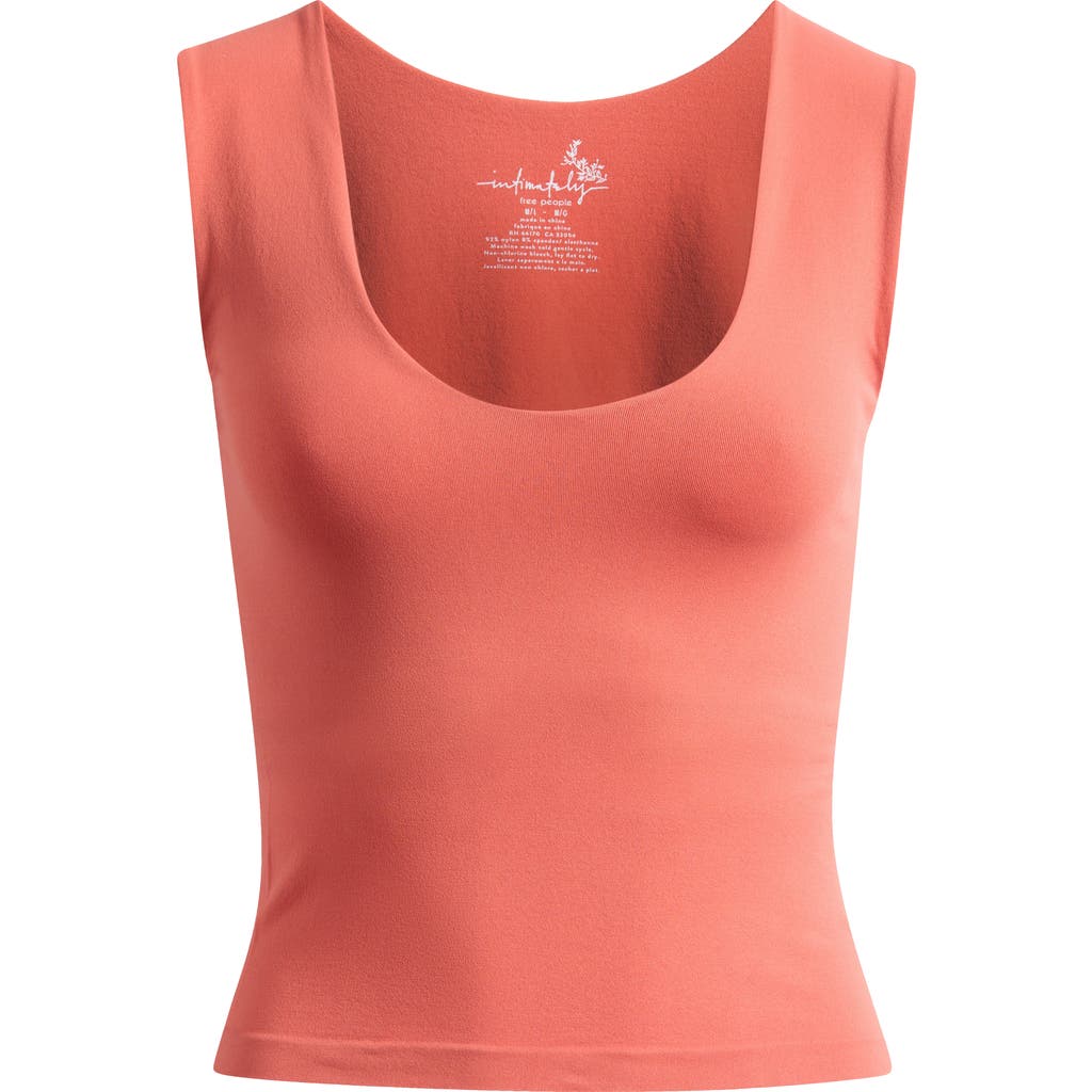 Free People Clean Lines Seamless Muscle Fit Camisole In Pink