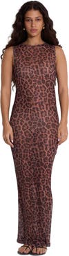 Gottex Beach Life Wild Mesh Sleeveless Dress Cover-Up