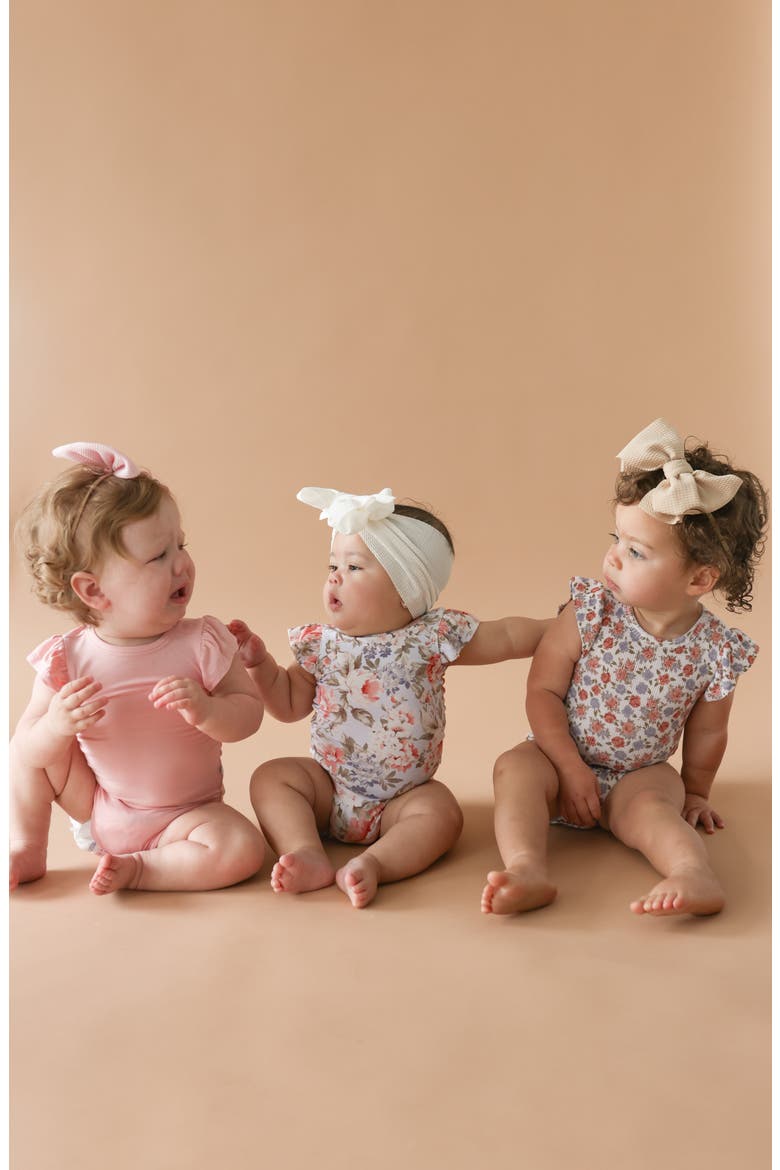 Joanne Assorted 3-Pack Ruffle Bodysuits, Alternate, color, BEIGE