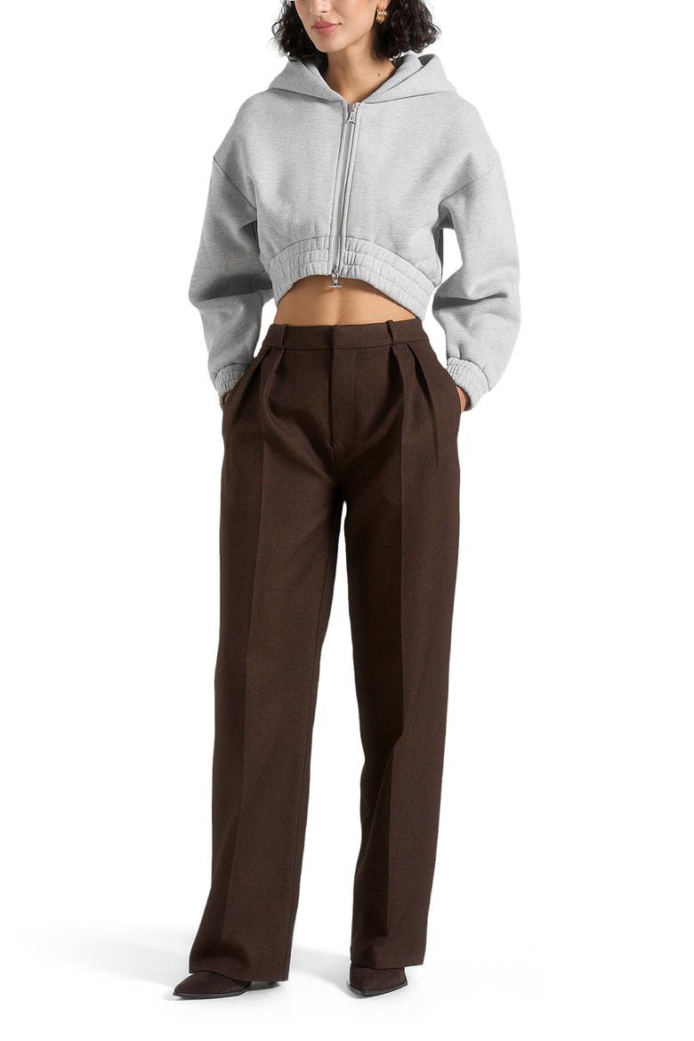 Josiane Relaxed Zip Through Hoodie, Alternate, color, Grey