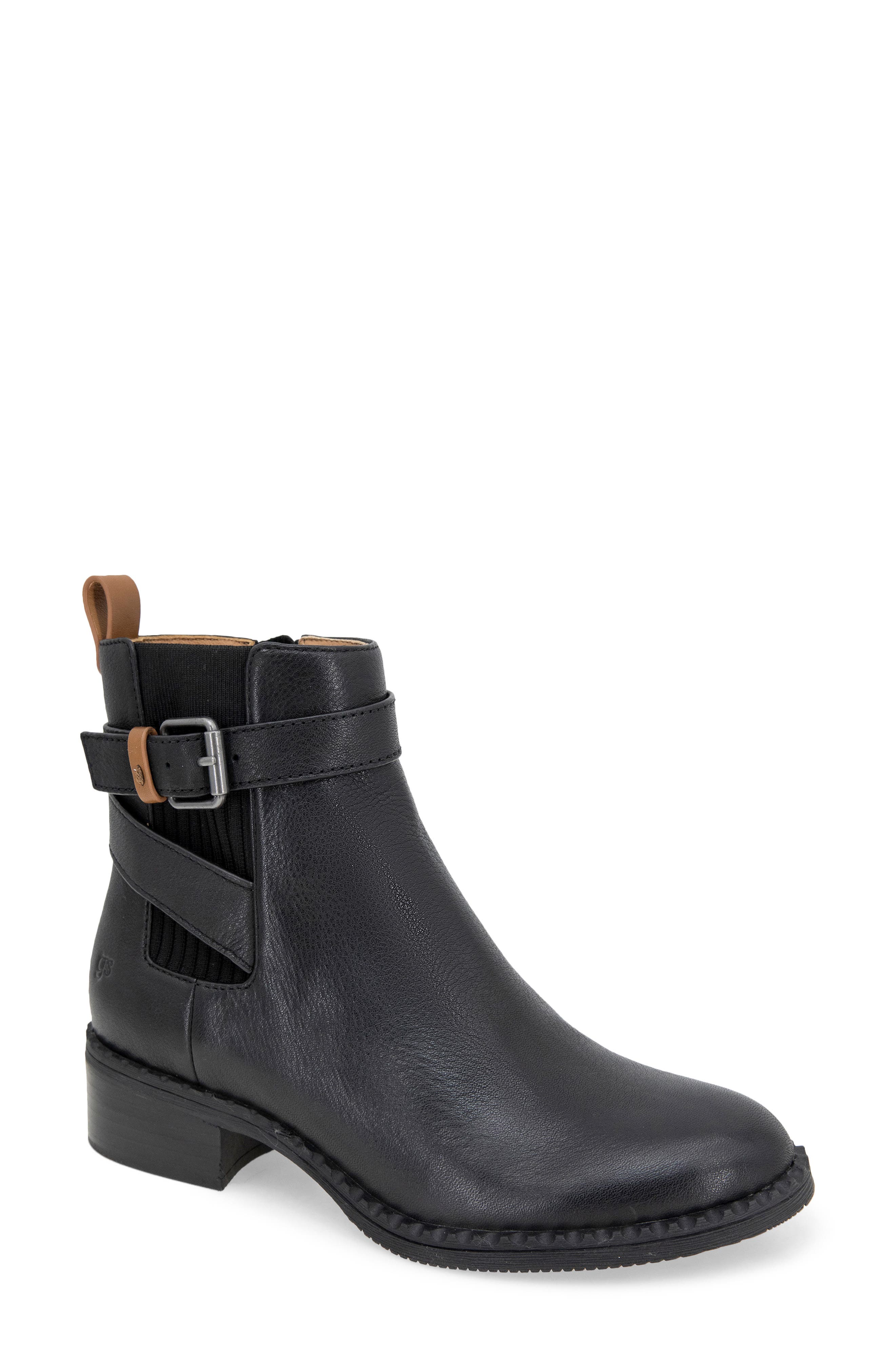 Gentle Souls Bolton Bootie, Main, color, Black Leather