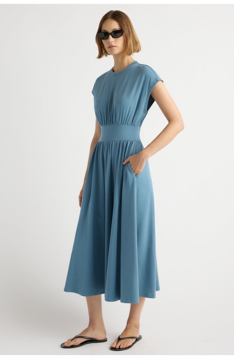 Modern Citizen Prima Jersey Midi Dress, Main, color, Dusty Blue