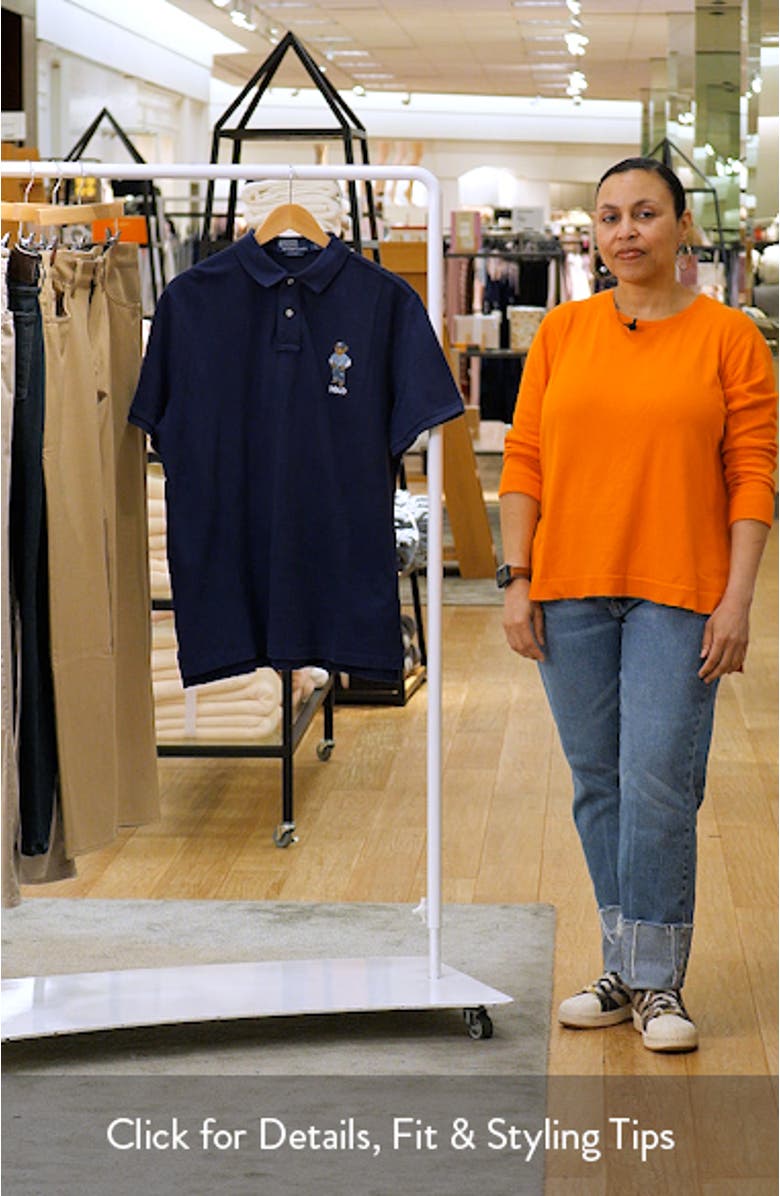 Polo Bear Classic Fit Cotton Mesh Polo, sales video thumbnail