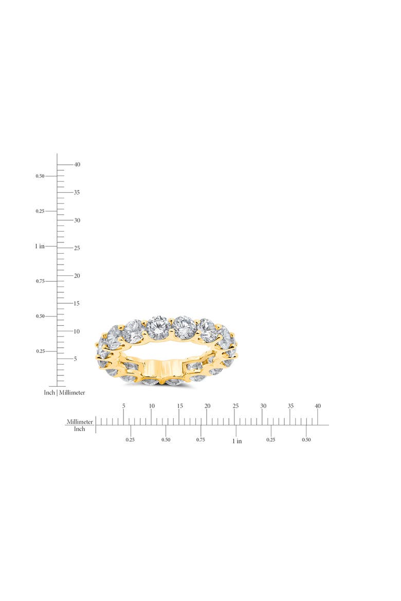Brilliant Cut Eternity Band Ring, Alternate, color, 18KYG/ CLEAR STONE