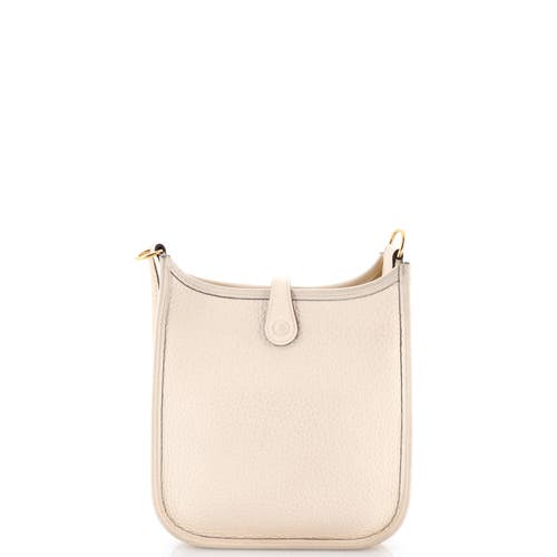 Pre-owned Hermes Hermes Evelyne Bag Gen Iii Clemence Tpm In Neutral