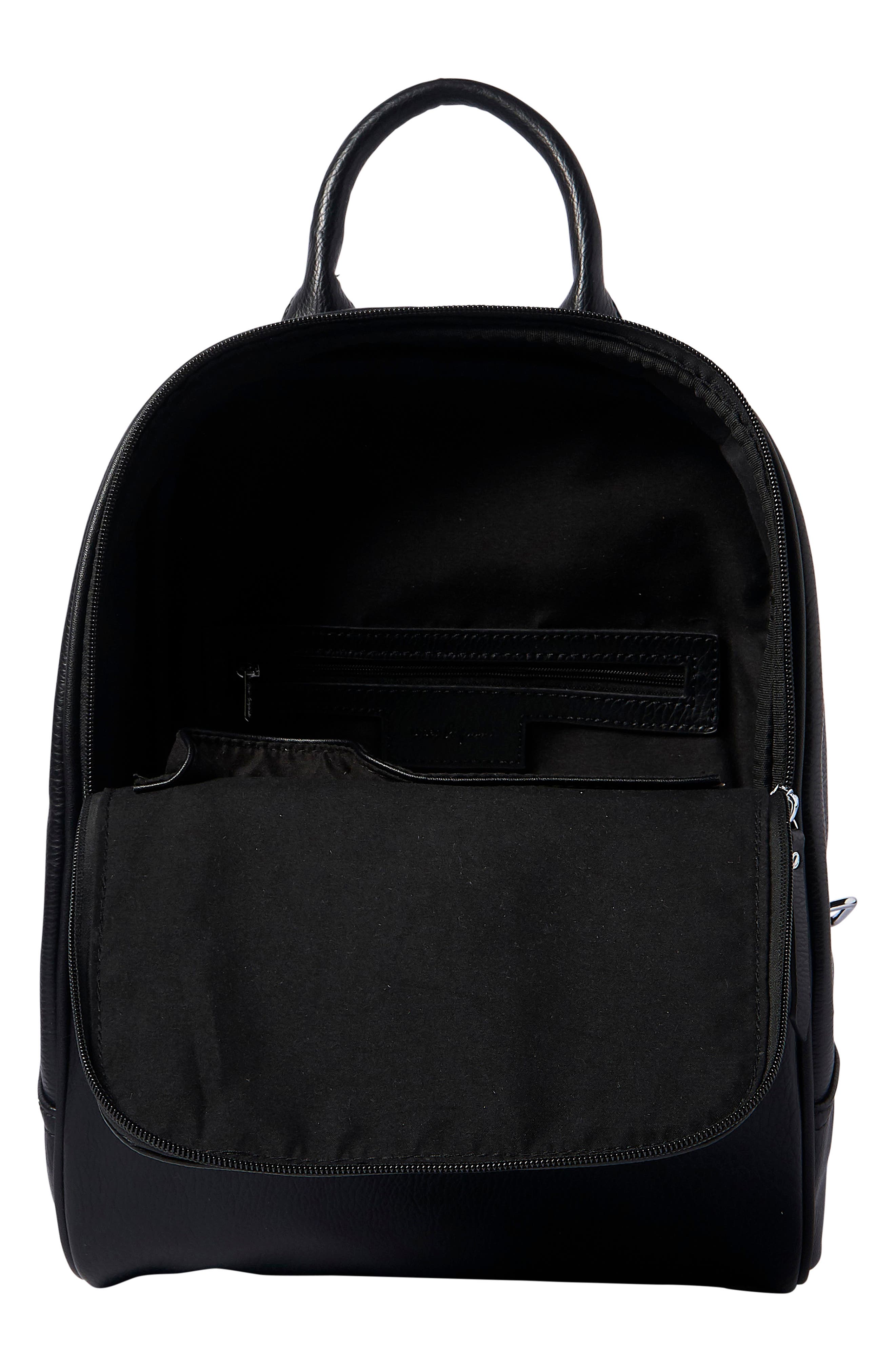 Vegan Leather Movement Backpack, Alternate, color, BLACK