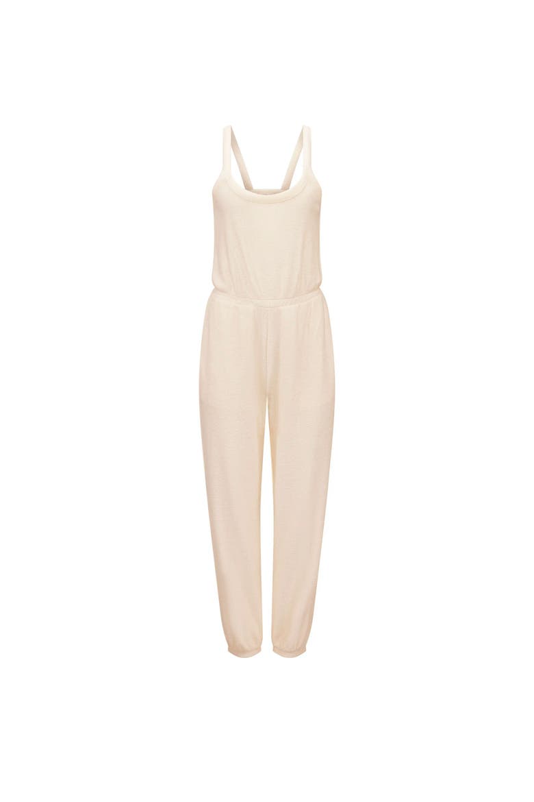 Miranda Terrycloth Jumpsuit, Alternate, color, Light white
