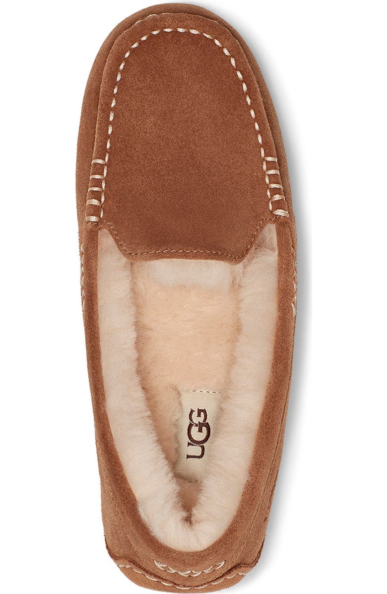 UGG<sup>®</sup> Ansley Water Resistant Slipper, Alternate, color, Chestnut Suede