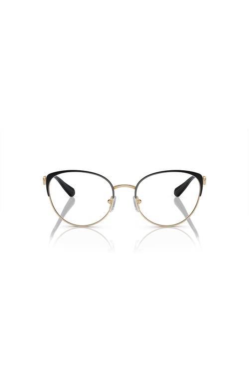 Emporio Armani 51mm Cat Eye Optical Glasses In Brown