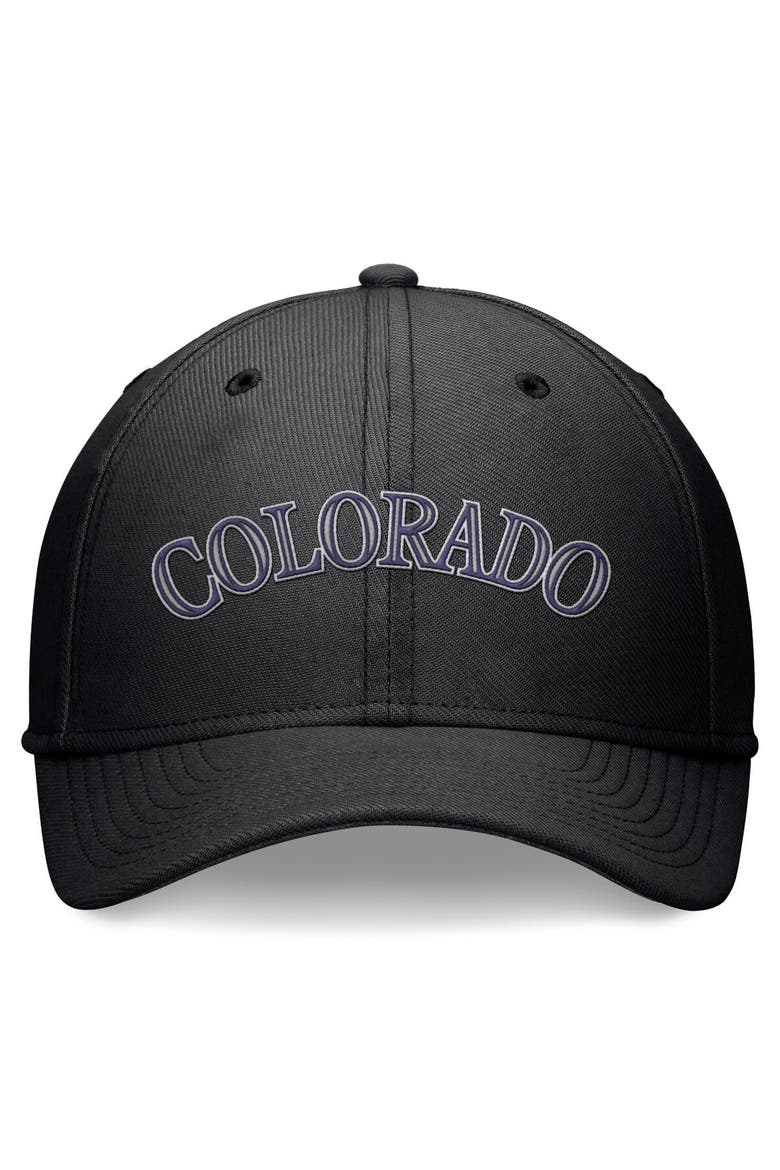 Men's Nike Black Colorado Rockies Evergreen Performance Flex Hat, Alternate, color, Black
