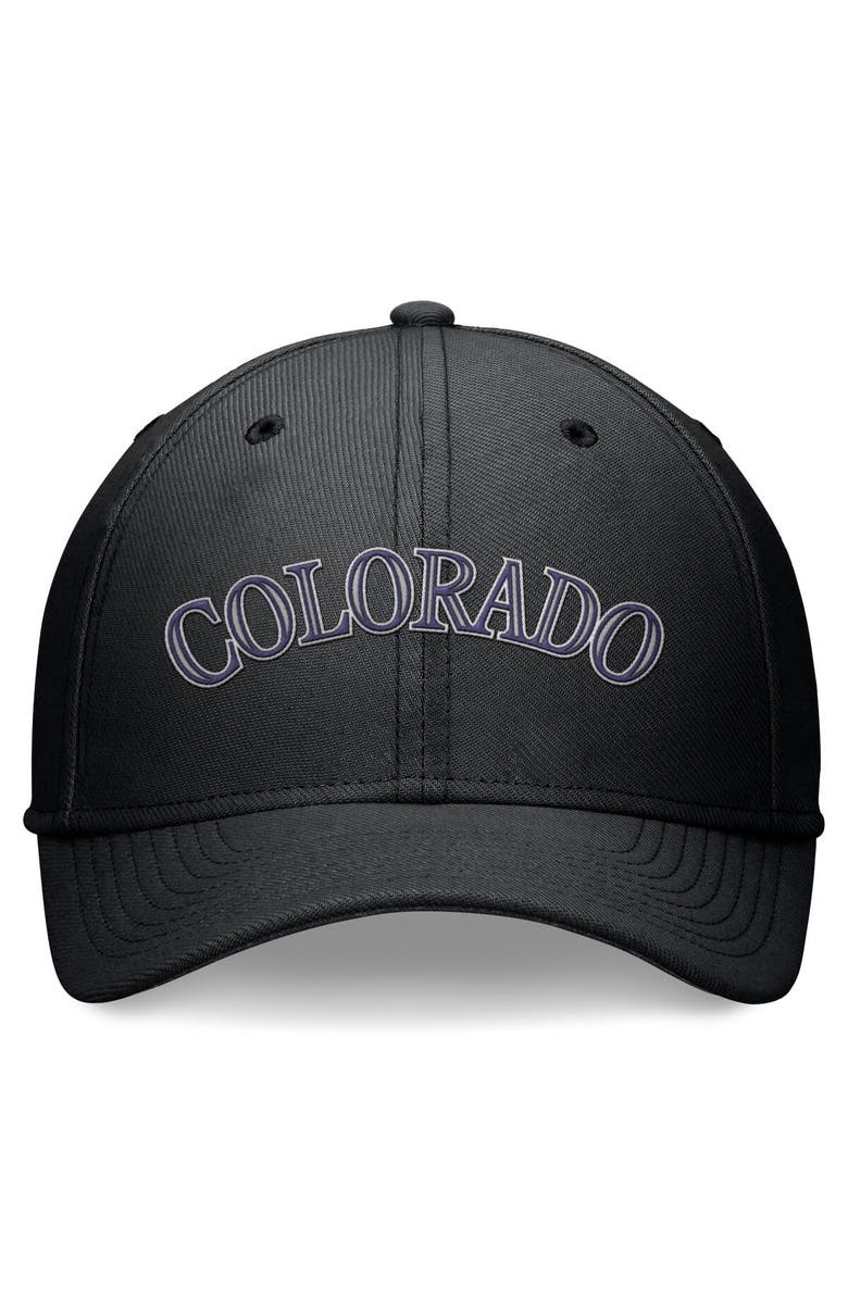Nike Men's Nike Black Colorado Rockies Evergreen Performance Flex Hat, Alternate, color, Black