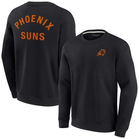 Unisex Fanatics Signature Black Phoenix Suns Super Soft Pullover Crew Sweatshirt