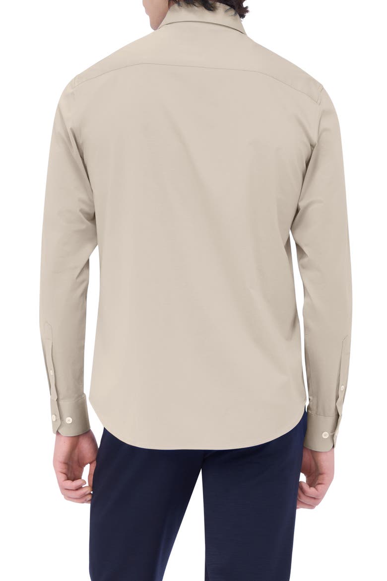 James OoohCotton® Button-Up Shirt, Alternate, color, STONE