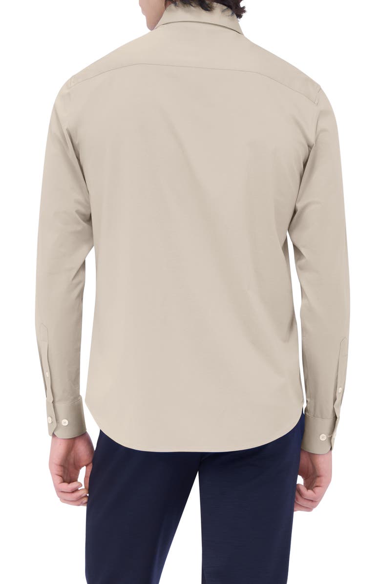 Bugatchi James OoohCotton<sup>®</sup> Button-Up Shirt, Alternate, color, Stone