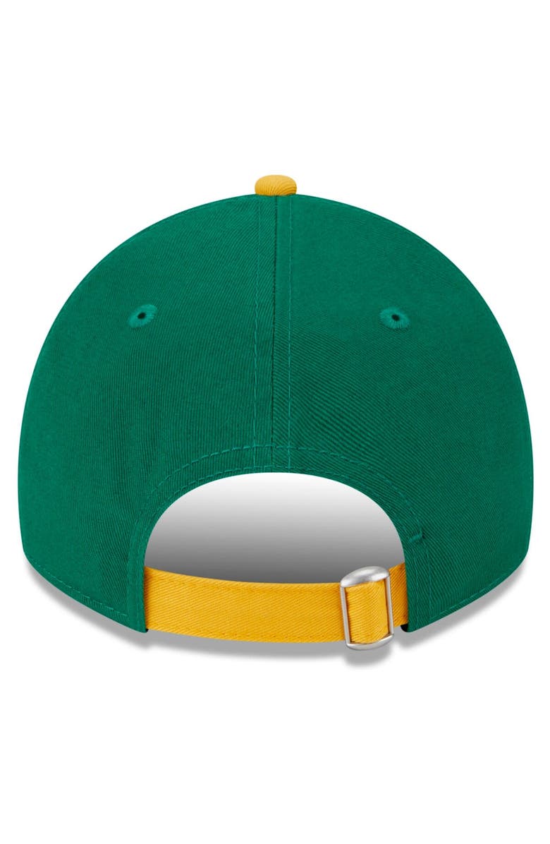 New Era Youth New Era  Kelly Green Oakland Athletics 2024 Batting Practice 9TWENTY Adjustable Hat, Alternate, color, 