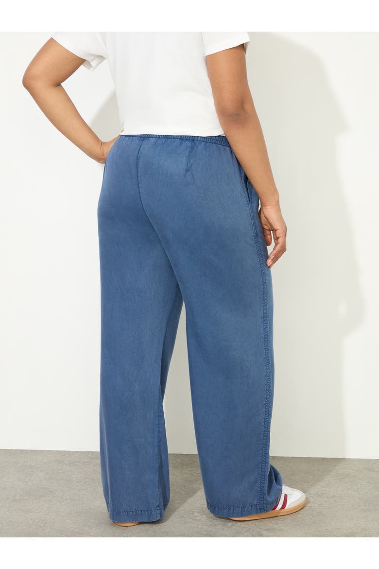 Drawstring Wide Leg Pants, Alternate, color, Blue