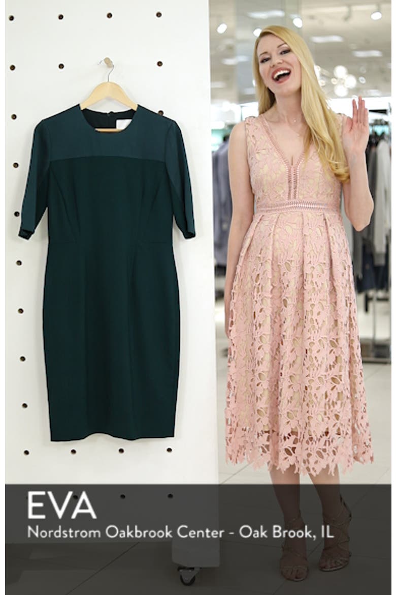 Danufa Stretch Wool Sheath Dress video