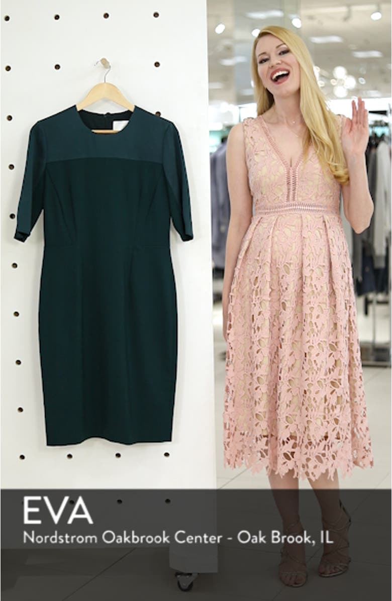 Danufa Stretch Wool Sheath Dress, sales video thumbnail