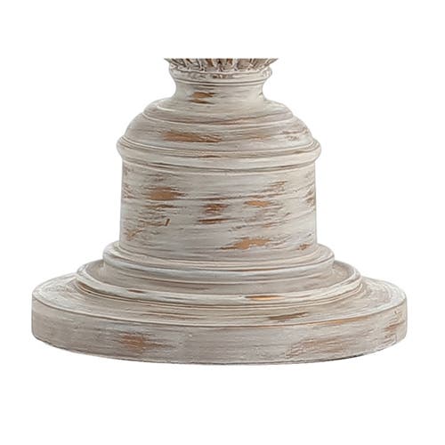Jonathan Y Regent 33" Rustic Resin Led Table Lamp In White Wash