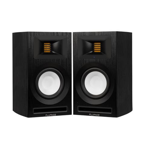 Ri71 Powered Bookshelf Speakers with AMT Tweeters, 5" Drivers, 120W Amp