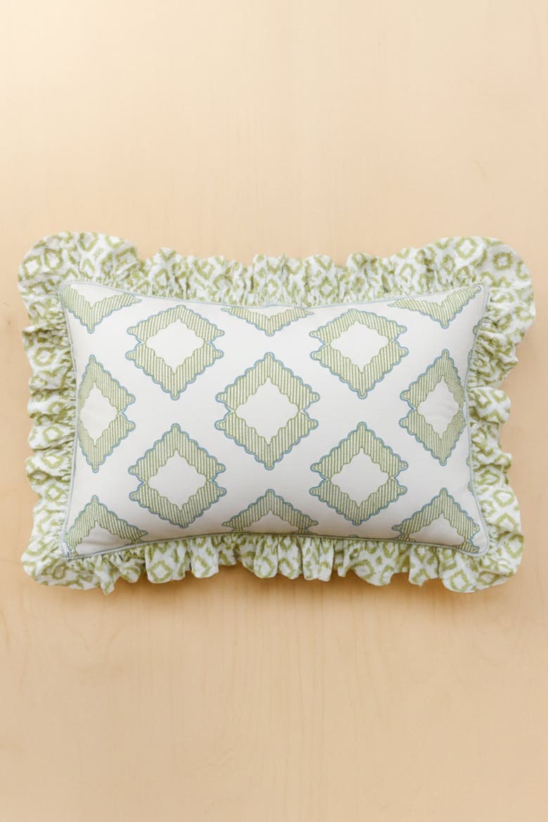 Cotton Diamond Bedding Set, Alternate, color, Green Diamond