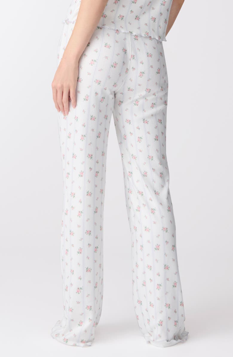 PJ Salvage Crazy in Love Brushed Pointelle Pajama Pants, Alternate, color, 