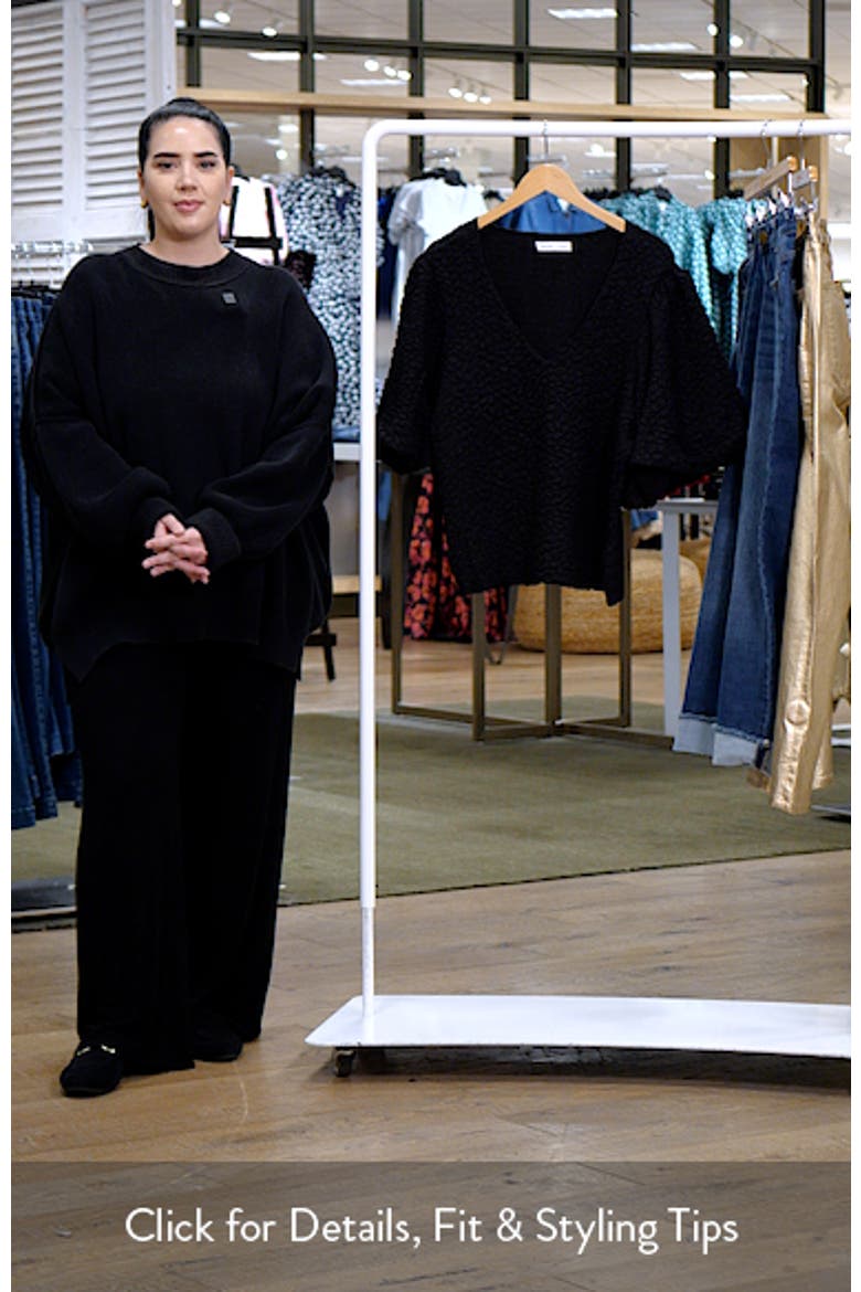 Chrissie Texture Puff Sleeve Top video