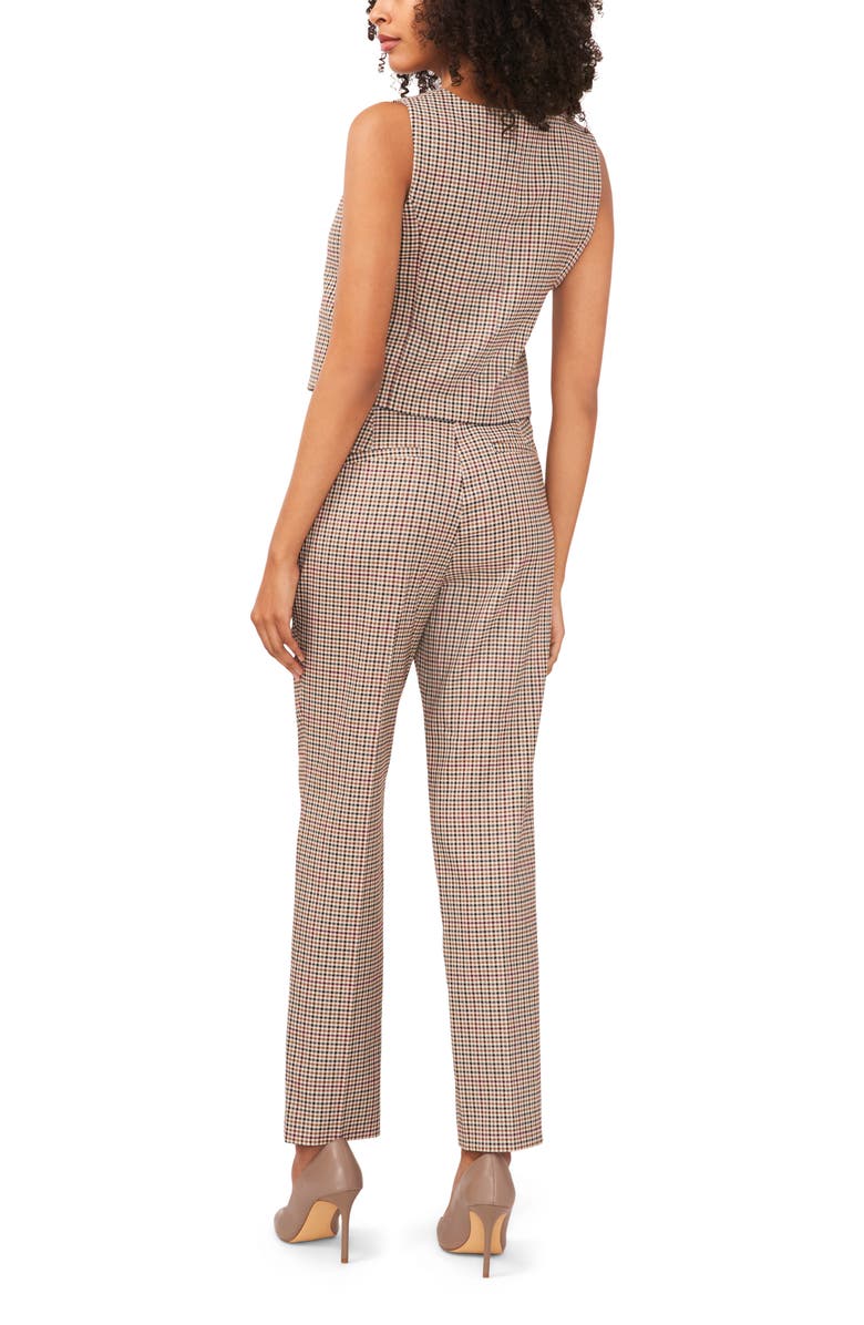 Halogen<sup>®</sup> Check Straight Leg Trousers, Alternate, color,