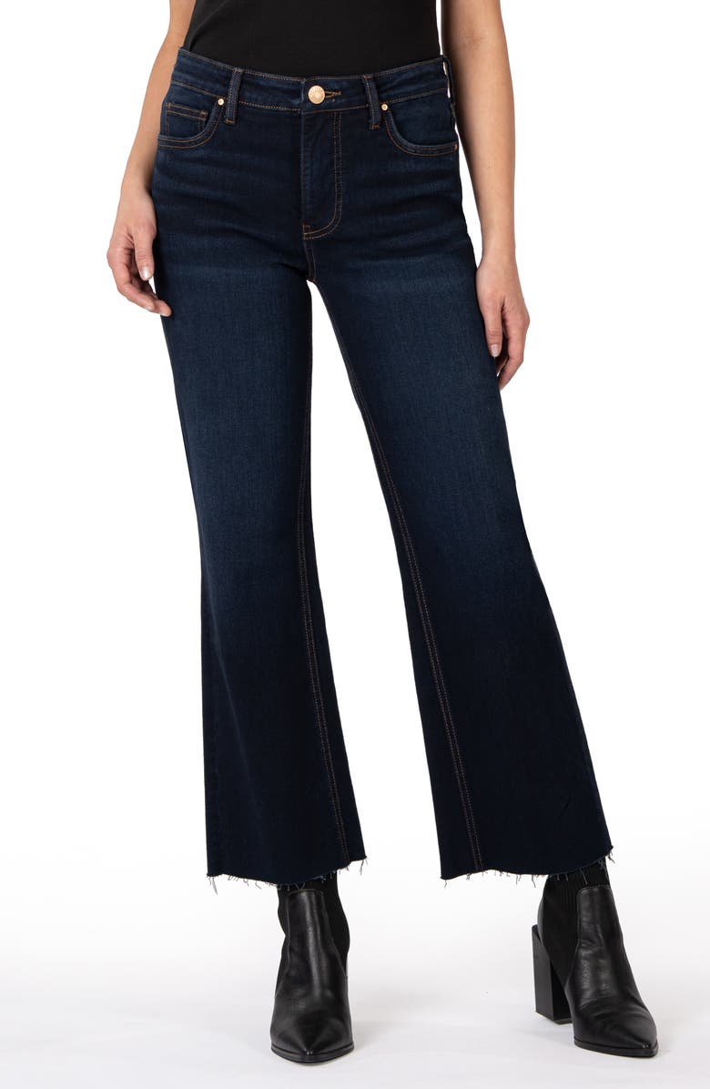 KUT from the Kloth Kelsey Fab Ab High Waist Ankle Flare Jeans, Main, color, 