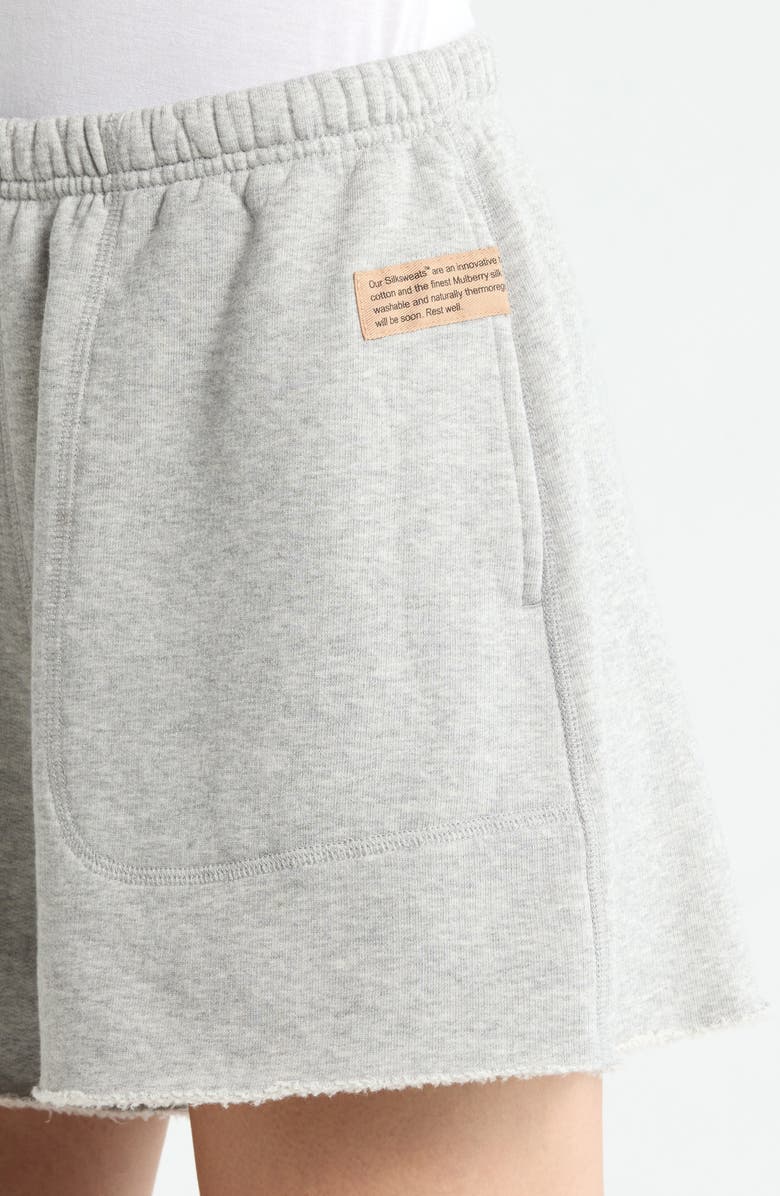 Lunya Silksweats<sup>™</sup> Reversible Lounge Shorts, Alternate, color, Napping Dove Heather