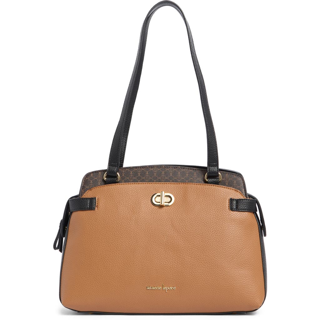 Nanette Lepore Kathryn Triple Section Shoulder Bag In Brown