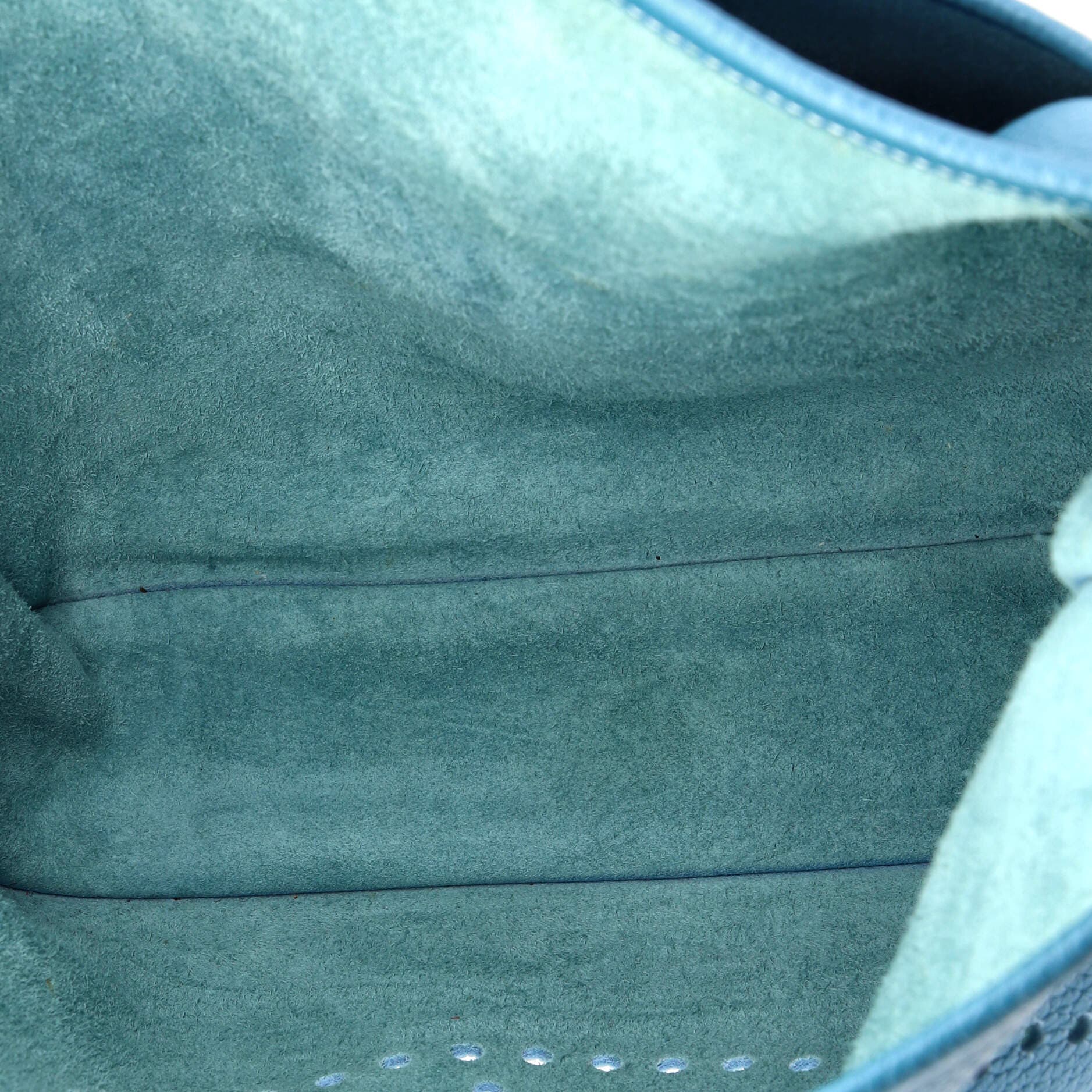 Pre-Owned Hermes Evelyne Bag Gen III Clemence GM, Alternate, color, Bleu Jean