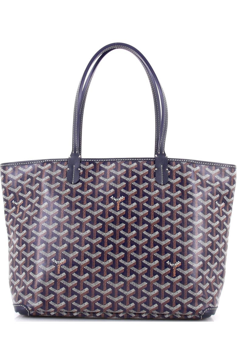 Pre-Owned Goyard Artois Tote Coated Canvas PM, Alternate, color, Blue
