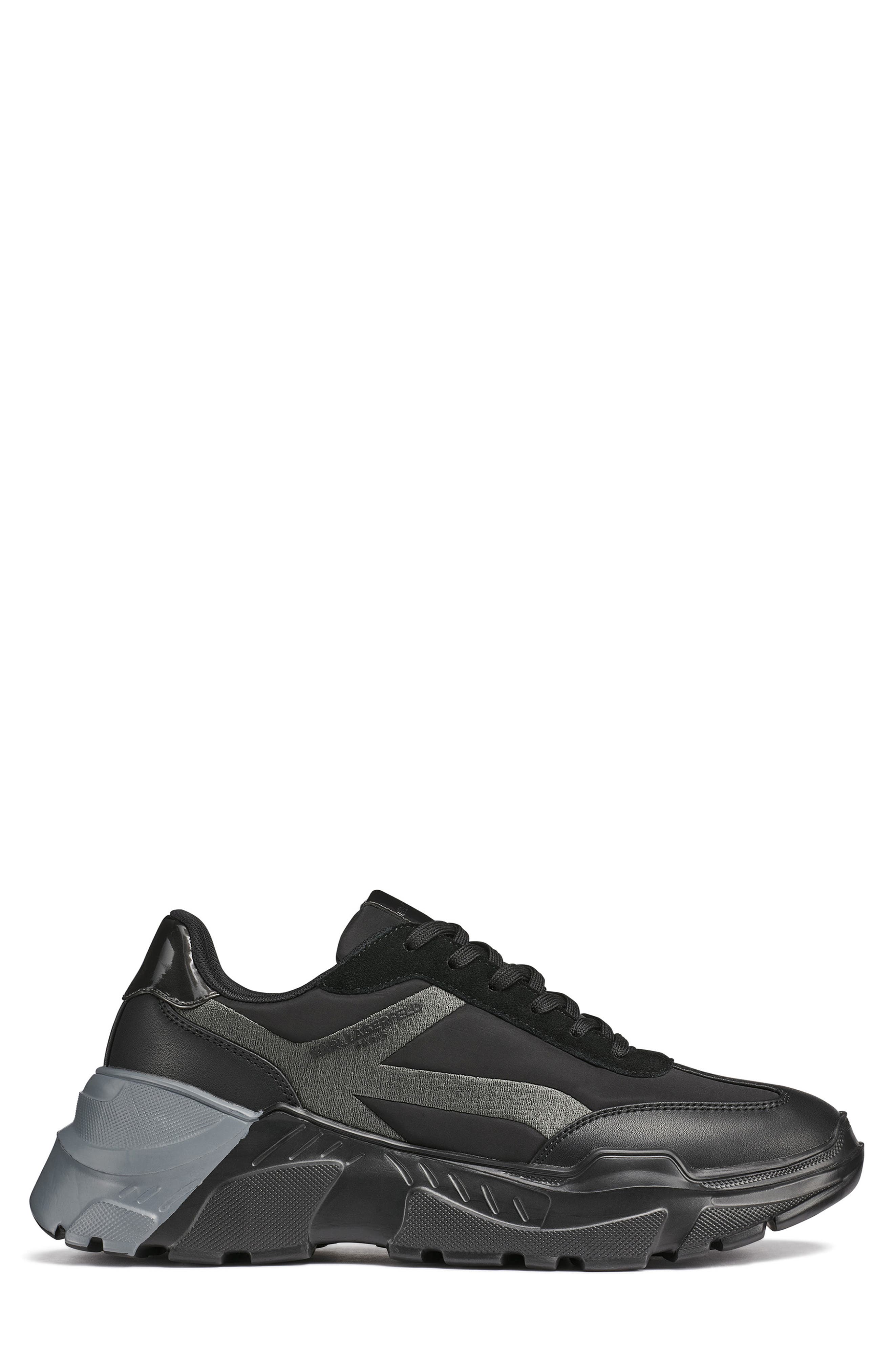 KARL LAGERFELD PARIS Racer Toe Runner Sneaker, Alternate, color, 