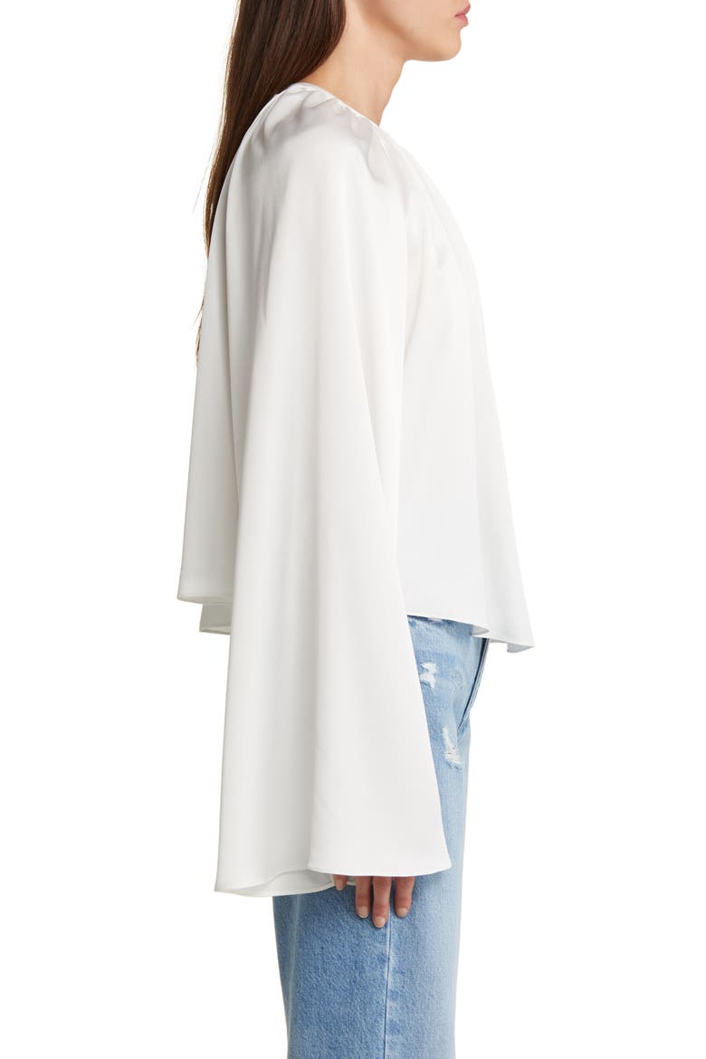 Gathered Neck Blouse, Alternate, color, CREAM