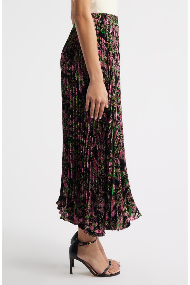 Luca Pleated Midi Skirt, Alternate, color, PINK