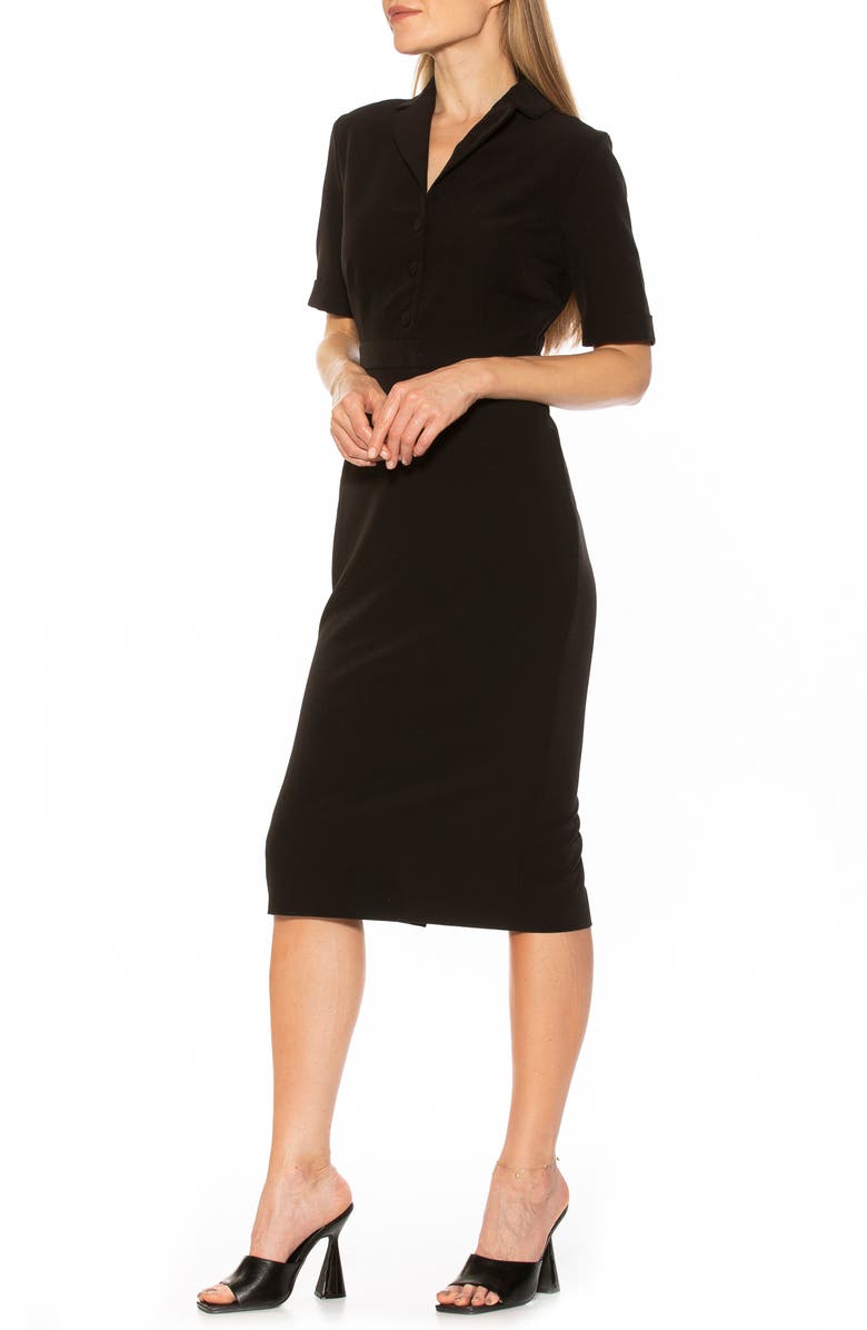 Alexia Admor Kinsley Collared Sheath Dress, Alternate, color,