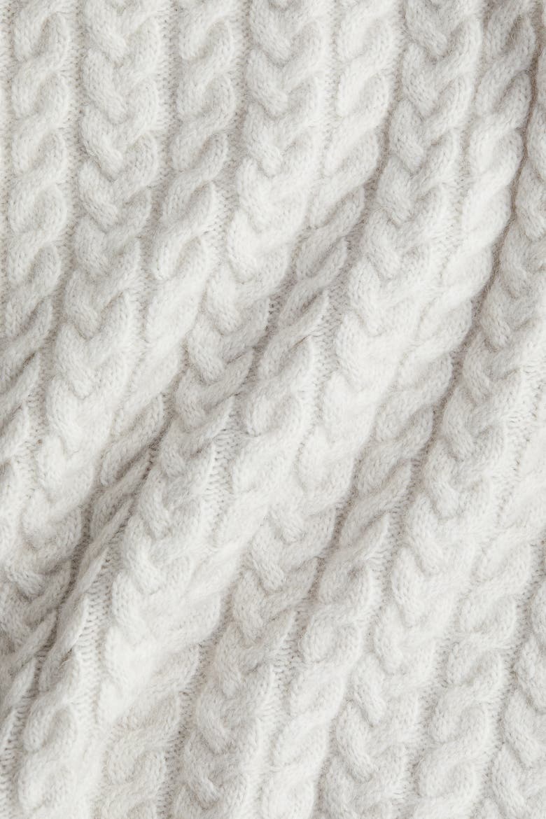 Cable-knit Jumper, Alternate, color, Light gray