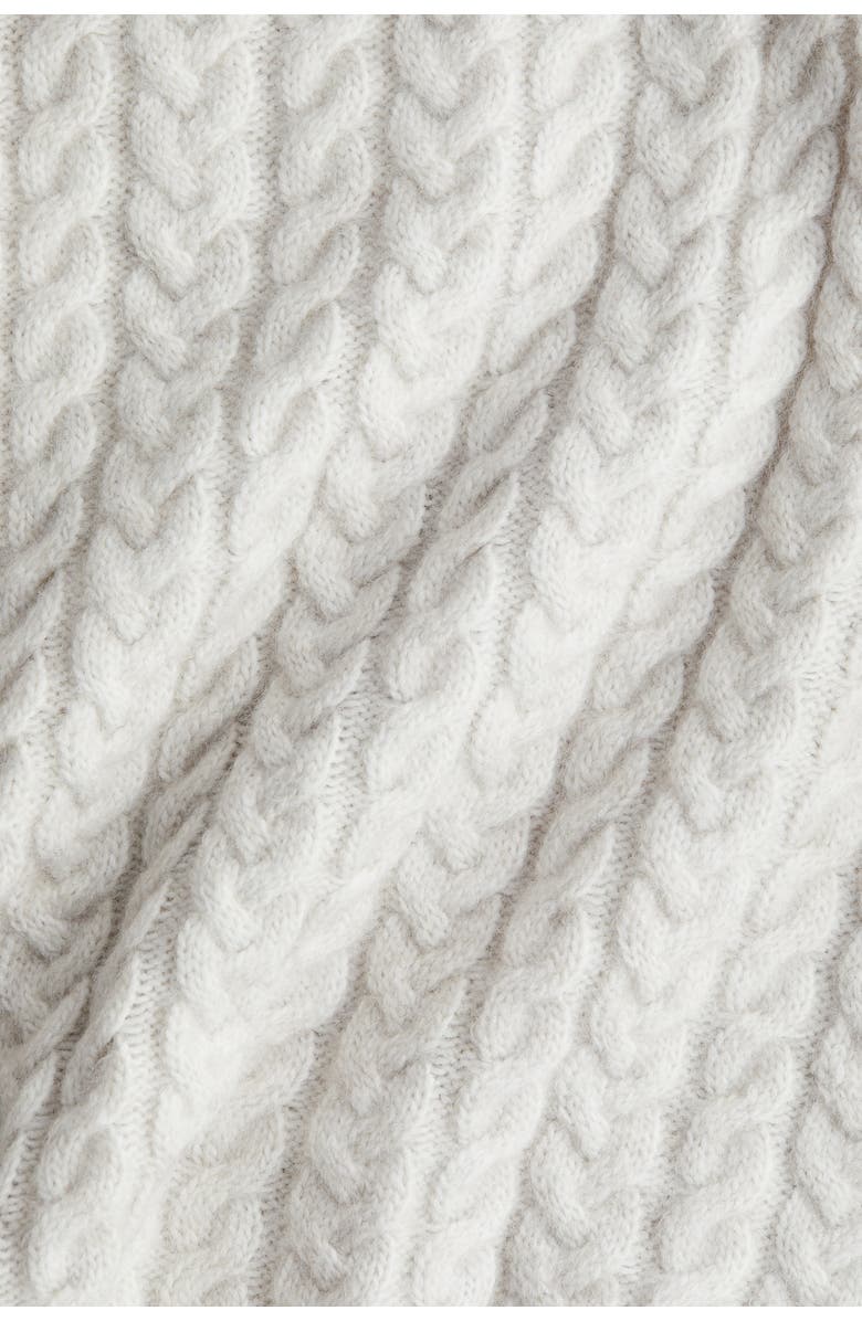 H&M Cable-knit Jumper, Alternate, color, Light Gray